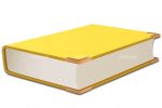 Hardcover Book with Yellow Covers and Golden Tips